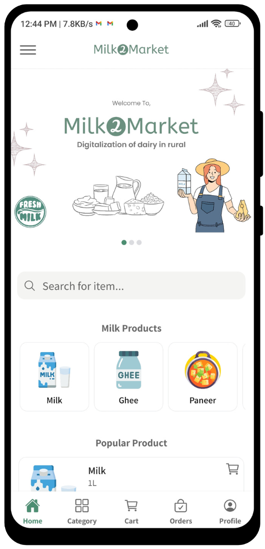 Milk2Market dairy app logo